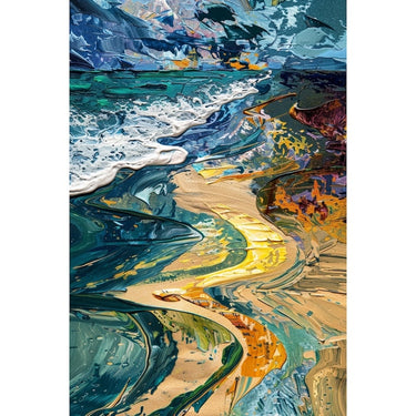 Ocean Abstract Acrylic Canvas
